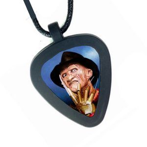 Freddy Krueger A Nightmare on Elm St Pickbandz Real Guitar Pick Unisex Necklace